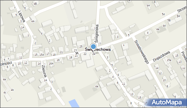 Święciechowa, Wolności, 24, mapa Święciechowa