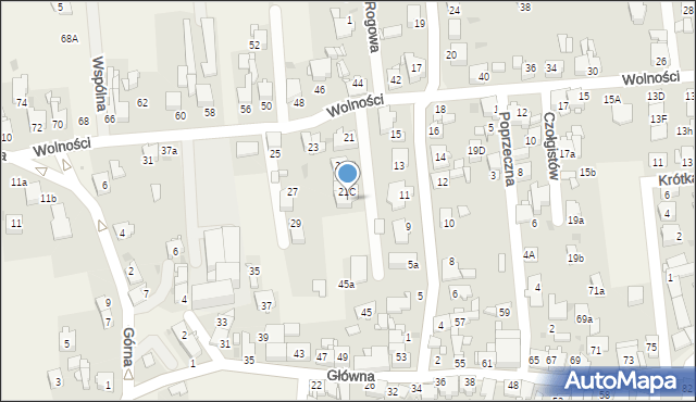 Świerklaniec, Wolności, 21D, mapa Świerklaniec