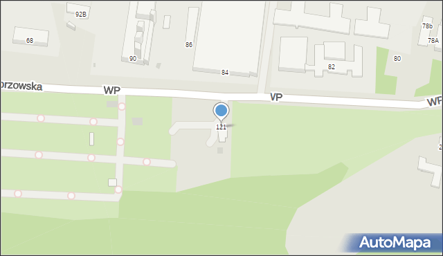 Świętochłowice, Wojska Polskiego, 121, mapa Świętochłowice