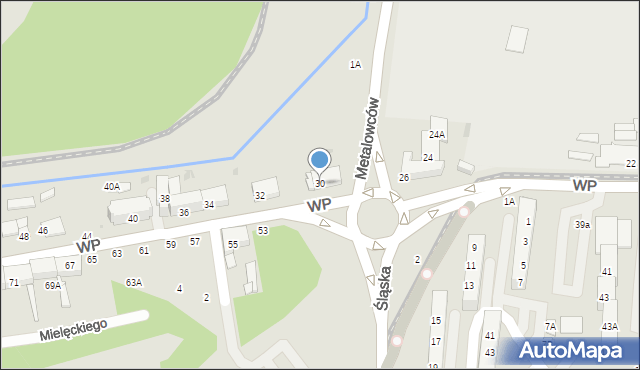 Świętochłowice, Wojska Polskiego, 30, mapa Świętochłowice