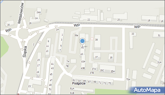 Świętochłowice, Wojska Polskiego, 41, mapa Świętochłowice