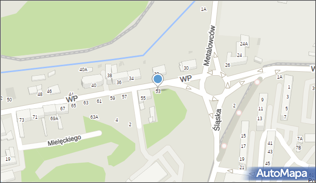 Świętochłowice, Wojska Polskiego, 53, mapa Świętochłowice