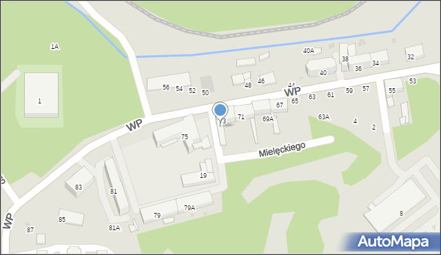 Świętochłowice, Wojska Polskiego, 73A, mapa Świętochłowice