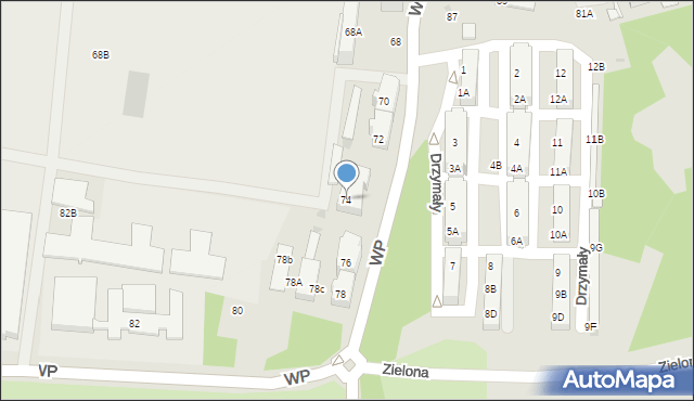 Świętochłowice, Wojska Polskiego, 74, mapa Świętochłowice