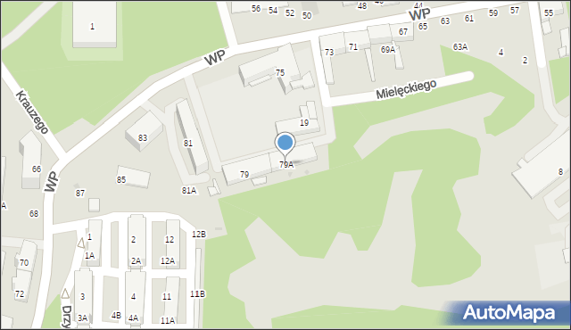 Świętochłowice, Wojska Polskiego, 79A, mapa Świętochłowice