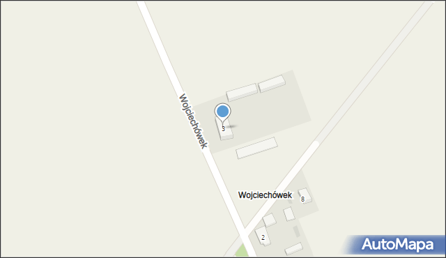 Święty Wojciech, Wojciechówek, 3, mapa Święty Wojciech