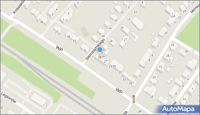 Świnoujście, Wojska Polskiego, 29, mapa Świnoujście