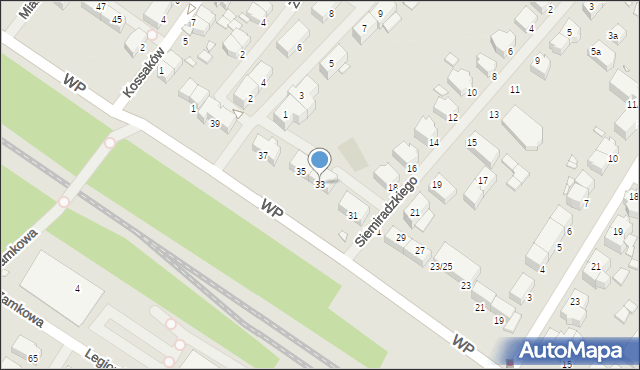 Świnoujście, Wojska Polskiego, 33, mapa Świnoujście