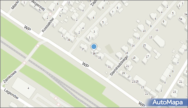 Świnoujście, Wojska Polskiego, 35, mapa Świnoujście