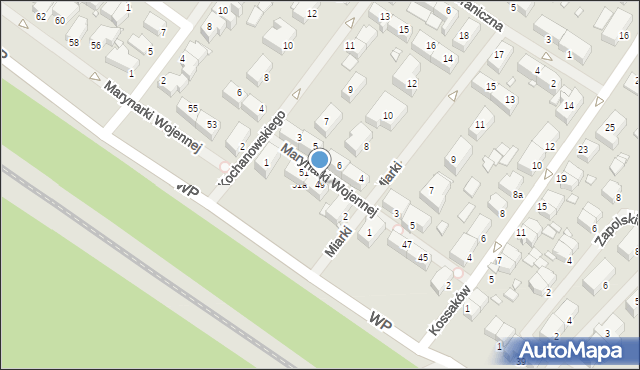 Świnoujście, Wojska Polskiego, 49, mapa Świnoujście