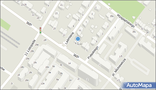 Świnoujście, Wojska Polskiego, 7, mapa Świnoujście