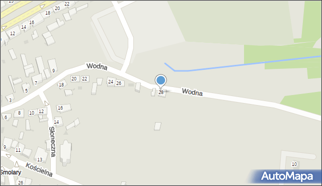 Szamocin, Wodna, 28, mapa Szamocin