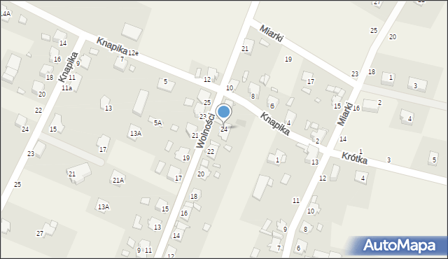 Szczepanek, Wolności, 24, mapa Szczepanek
