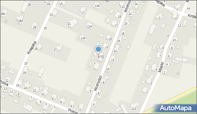 Szczepanek, Wolności, 9, mapa Szczepanek