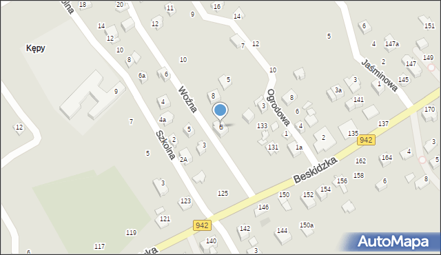 Szczyrk, Woźna, 6, mapa Szczyrk