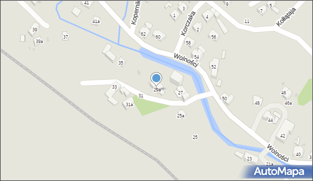 Szczytna, Wolności, 29a, mapa Szczytna