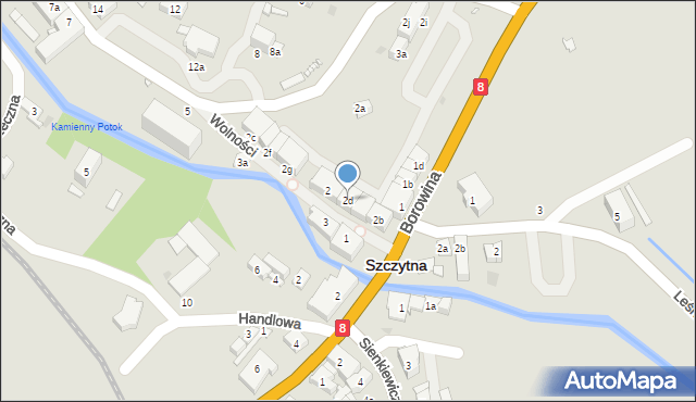 Szczytna, Wolności, 2d, mapa Szczytna