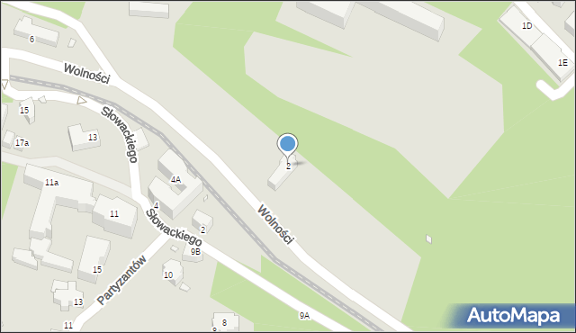 Szklarska Poręba, Wolności, 2, mapa Szklarska Poręba