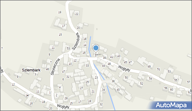 Szlembark, Wojtyły Karola, ks. kard., 37, mapa Szlembark