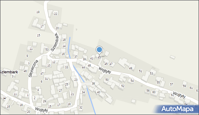 Szlembark, Wojtyły Karola, ks. kard., 43, mapa Szlembark