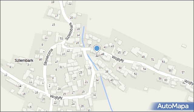Szlembark, Wojtyły Karola, ks. kard., 44, mapa Szlembark