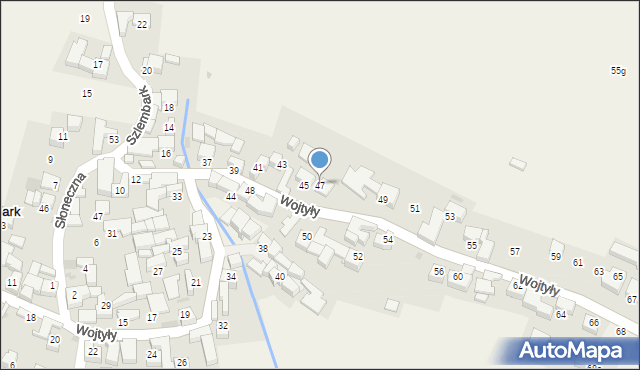 Szlembark, Wojtyły Karola, ks. kard., 47, mapa Szlembark