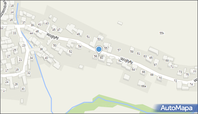 Szlembark, Wojtyły Karola, ks. kard., 58, mapa Szlembark