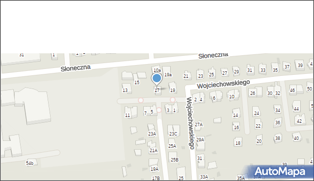 Sztum, Wojciechowskiego, 17, mapa Sztum