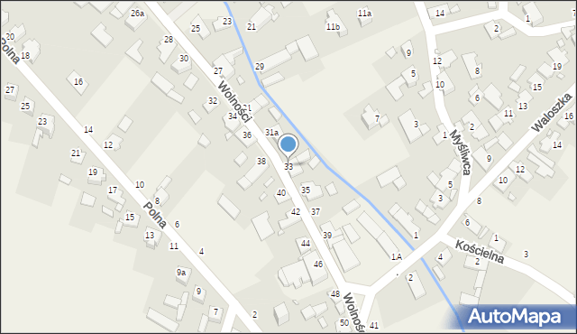 Szymiszów, Wolności, 33, mapa Szymiszów