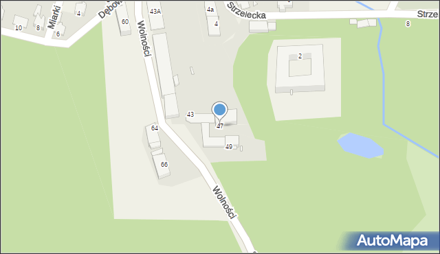 Szymiszów, Wolności, 47, mapa Szymiszów