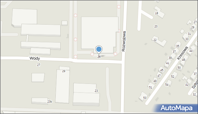 Tarnów, Wody Wiesława, 26, mapa Tarnów