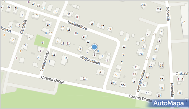 Tarnów, Wojnarskich Jerzego i Zbigniewa, 5, mapa Tarnów