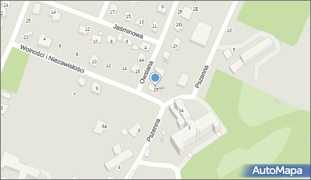 Tarnów, Wolności i Niezawisłości, 15, mapa Tarnów