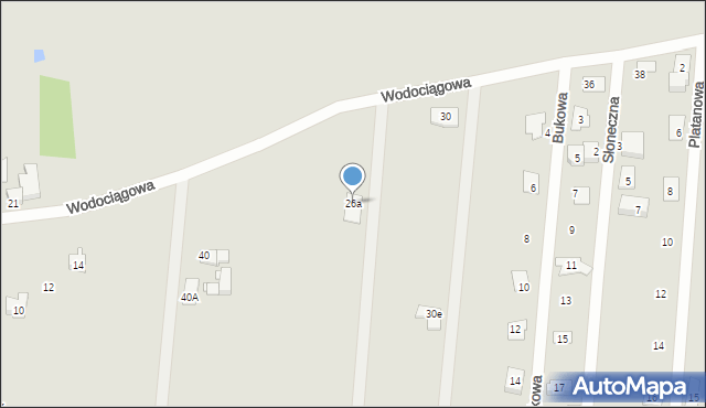 Tarnowskie Góry, Wodociągowa, 26a, mapa Tarnowskie Góry
