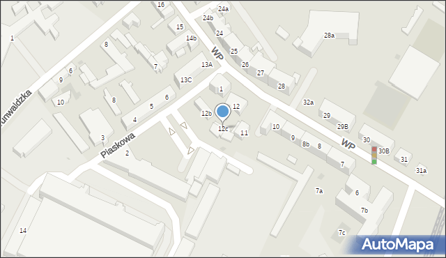 Tczew, Wojska Polskiego, 12c, mapa Tczew