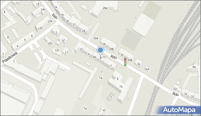 Tczew, Wojska Polskiego, 8, mapa Tczew