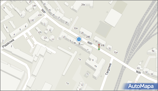 Tczew, Wojska Polskiego, 8a, mapa Tczew