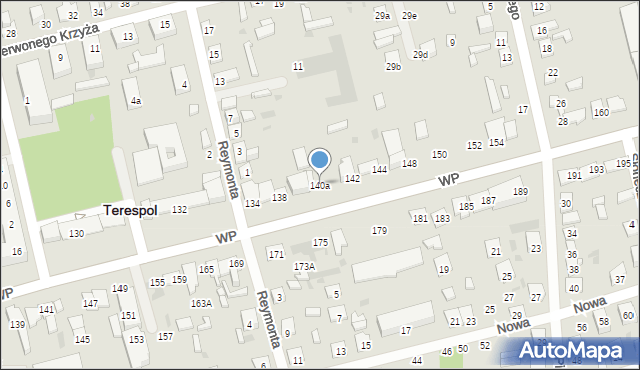 Terespol, Wojska Polskiego, 140a, mapa Terespol