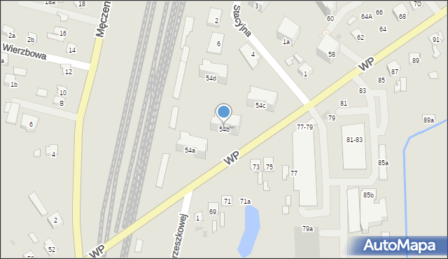 Terespol, Wojska Polskiego, 54b, mapa Terespol