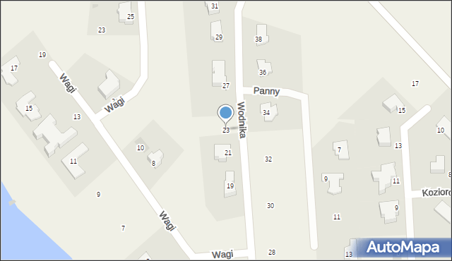 Tomaszkowo, Wodnika, 23, mapa Tomaszkowo