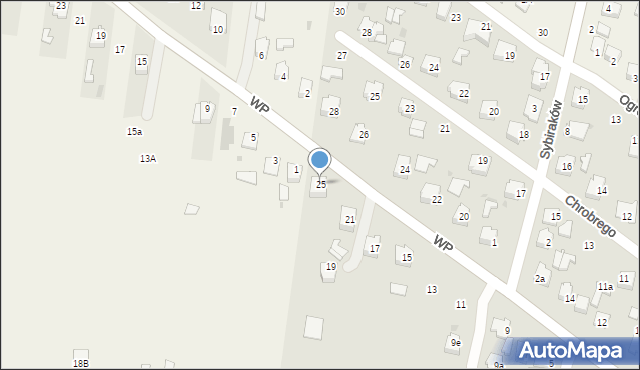 Tomaszów Lubelski, Wojska Polskiego, 25, mapa Tomaszów Lubelski