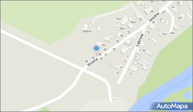 Tomaszów Mazowiecki, Wodna, 80, mapa Tomaszów Mazowiecki