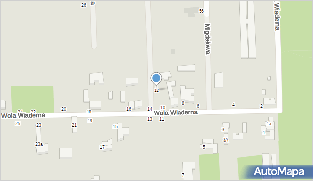 Tomaszów Mazowiecki, Wola Wiaderna, 12, mapa Tomaszów Mazowiecki