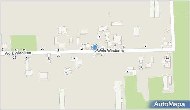 Tomaszów Mazowiecki, Wola Wiaderna, 13, mapa Tomaszów Mazowiecki