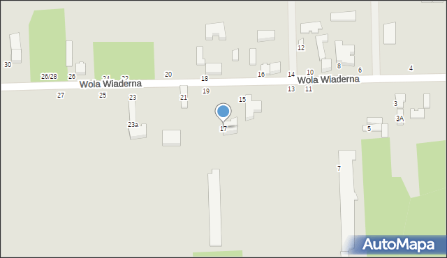 Tomaszów Mazowiecki, Wola Wiaderna, 17, mapa Tomaszów Mazowiecki