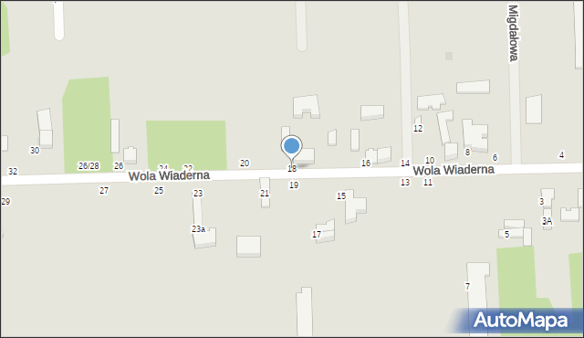 Tomaszów Mazowiecki, Wola Wiaderna, 18, mapa Tomaszów Mazowiecki