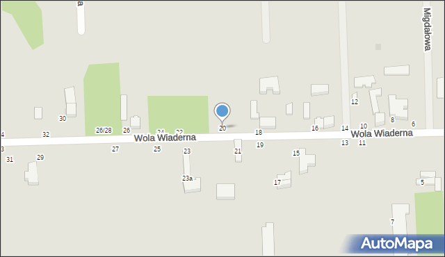 Tomaszów Mazowiecki, Wola Wiaderna, 20, mapa Tomaszów Mazowiecki