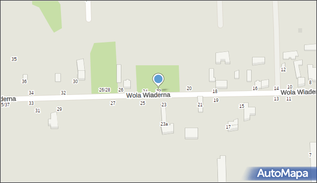 Tomaszów Mazowiecki, Wola Wiaderna, 22, mapa Tomaszów Mazowiecki