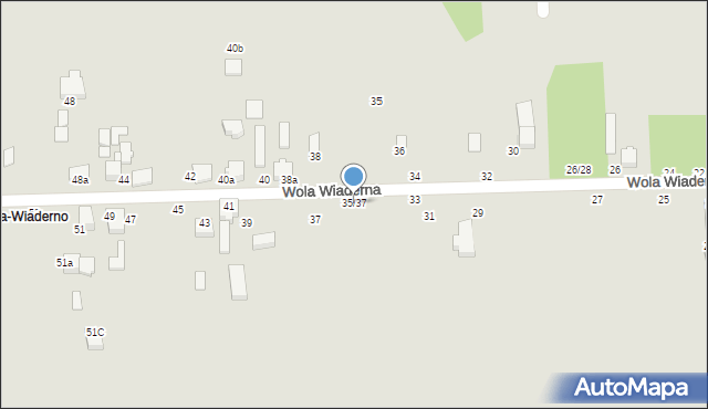 Tomaszów Mazowiecki, Wola Wiaderna, 35/37, mapa Tomaszów Mazowiecki