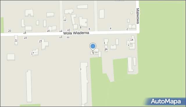 Tomaszów Mazowiecki, Wola Wiaderna, 5, mapa Tomaszów Mazowiecki